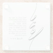 バイブル聖句ラブ聖なる書物、 経典グラスコースター ガラスコースター (裏面)