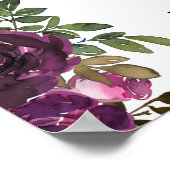 バイブル聖句ローマの梅ピンクのフローラ聖なる書物、 経典 ポスター (角)