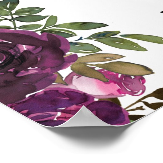 バイブル聖句ローマの梅ピンクのフローラ聖なる書物、 経典 ポスター (角)