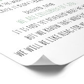 バイブル聖句聖なる書物、 経典ウォールアートユーカリ1ヨハネ ポスター (角)