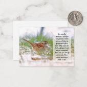 バイブル聖句聖なる書物、 経典ノートカードスパロー宗教 ノートカード (正面/裏面インサイチュ)