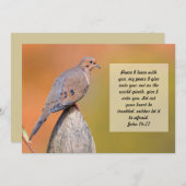 バイブル聖句聖なる書物、 経典ノートカードドーヴピースKJV ノートカード (正面/裏面)