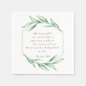 バイブル聖句詩篇紙ナプキンス スタンダードカクテルナプキン (正面)