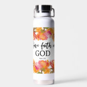 バイブル聖句About Faith聖なる書物、 経典 ウォーターボトル (背面)