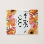 バイブル聖句About Faith聖なる書物、 経典 ジグソーパズル (横)