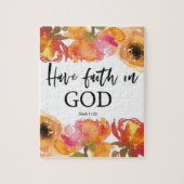 バイブル聖句About Faith聖なる書物、 経典 ジグソーパズル (縦)