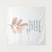 バイブル聖句Lord Psalm Leafy聖なる書物、 経典 タペストリー (正面(横))