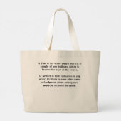 バイブル詩トートバッグ ラージトートバッグ (裏面)