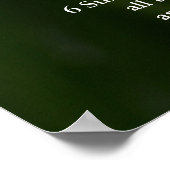 バイブル詩篇23聖なる書物、 経典の詩。黄色の水仙 ポスター (角)