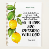 バイブル詩聖なる書物、 経典レモンプランナー プランナー手帳 (正面)