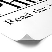 バイブル読ピリピ4:8 ポスター (角)