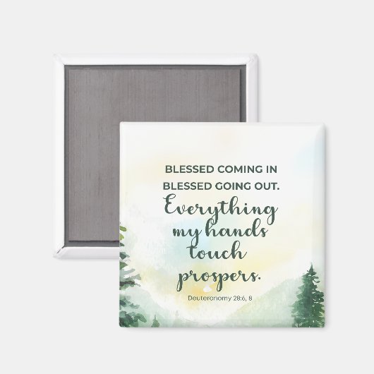 バイブル賛美の詩の水の色を出て入る マグネット (正面/裏面)