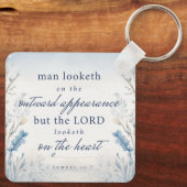 バイブル1節サミュエル16:7水の色キーチェーン キーホルダー (裏面)