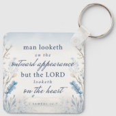 バイブル1節サミュエル16:7水の色キーチェーン キーホルダー (裏面)