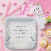 バイブル1節サミュエル16:7水の色 ペーパープレート (パーティー)