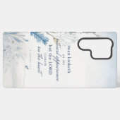 バイブル1節サミュエル16:7水彩電話ケース SAMSUNG GALAXYケース (裏面横)