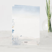 バイブル1節サムエル16:7水の色を折った ノートカード (裏面)