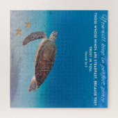 バイブル20x20風光明媚な海やる気を起こさせるパズル ジグソーパズル (横)