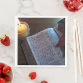 バイブル&キャンドルホワイトスタンダードディナーペーパーナプキン (インサイチュ)