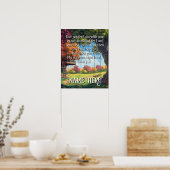 バイブル・バース引用文ボーイズ・フォレスト・プレイグラウンド・キッズアート ポスター (キッチン)