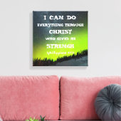 バイブル・バース感動的引用文聖なる書物、 経典 キャンバスプリント (インサイチュ (リビング))