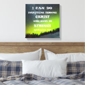 バイブル・バース感動的引用文聖なる書物、 経典 キャンバスプリント (インサイチュ (寝室))