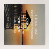 バイブル・バース感動的引用文聖なる書物、 経典 ジグソーパズル (横)