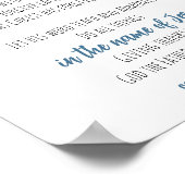 バイブル・バース聖なる書物、 経典ウォールアートイメージ・オブ・ゴッド ポスター (角)