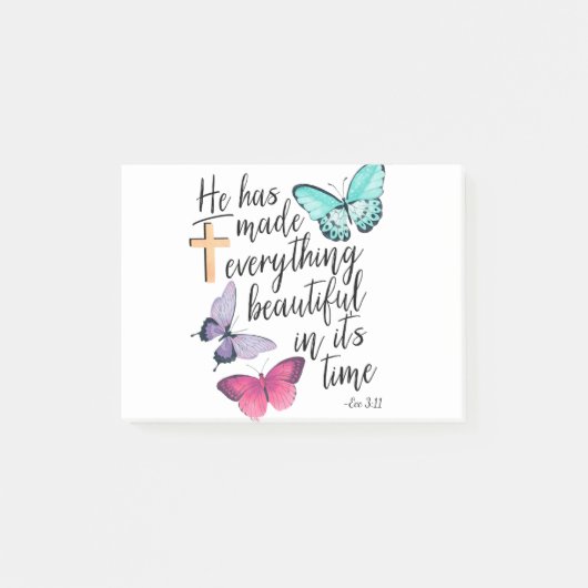 バイブル·バース·クロス·エクレシアステ·エック聖なる書物、 経典 ポストイット (正面)