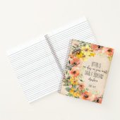 バイブル・バース・フローラ・ノート ノートブック (内部)