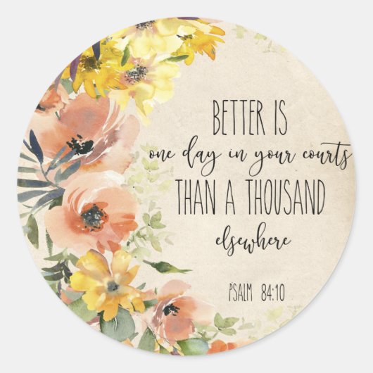 バイブル・バース・フローラ・ラウンド・ステッカー ラウンドシール (正面)
