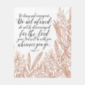 バイブル・バース・ブラウン離れ・フリースブランケット フリースブランケット (正面)