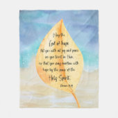 バイブル・バース・リーフフリースブランケット フリースブランケット (正面)