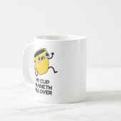 バイブル・プンの上に私のカップおもしろい・ランネット コーヒーマグカップ (正面左)