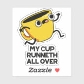 バイブル・プンの上に私のカップおもしろい・ランネット シール (シート)