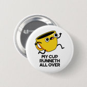 バイブル・プンの上に私のカップおもしろい・ランネット 缶バッジ (正面&裏面)