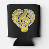 バイブレーションミュージカルラブイエローハートミュージックノートDJ 缶クーラー (裏面)