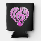 バイブレーションミュージカルラブピンクハートミュージックノートDJ 缶クーラー (正面)