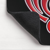 バイブレーションミュージカルラブ赤いハートミュージックノートDJ マウスパッド (コーナー)