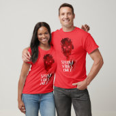 バイブ不気味オンリーレッドスモークスカルハロウィーンTシャツ Tシャツ (ユニセックス)