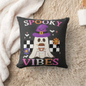 バイブ不気味ス：ハロウィーングラフィックティー クッション (ブランケット)