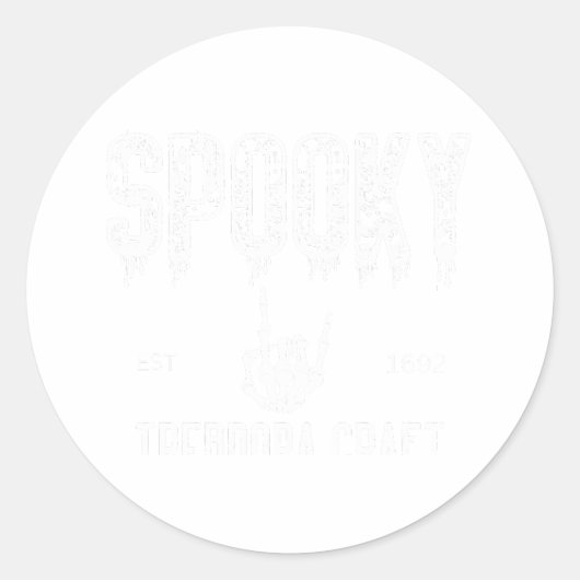 バイブ不気味ス:ハロウィーングラフィックティー ラウンドシール (正面)