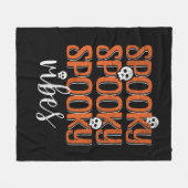 バイブ不気味ス フリースブランケット (正面(横))