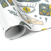 バイブ不気味ハロウィーン記号パターン ラッピングペーパー (ロールコーナー)