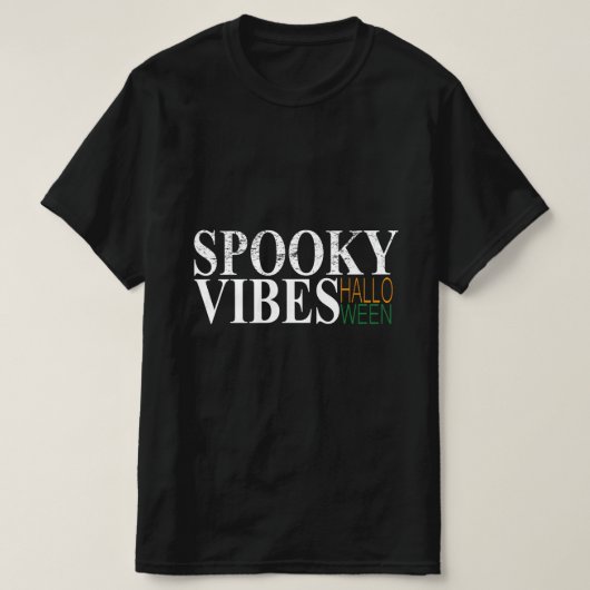 バイブ不気味ハロウィーン Tシャツ (デザイン正面)