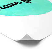 バイブ感動的ス用の前向き引用文 ポスター (角)