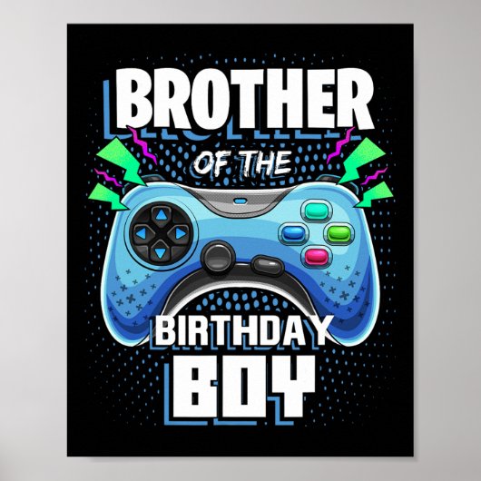 バイプレイヤー誕生日兄弟ビデオゲームBi ポスター (正面)