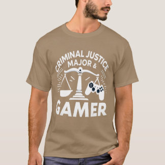 バイプレーヤー 刑事事件 専攻 ゲーミング おもしろTシャツ Tシャツ