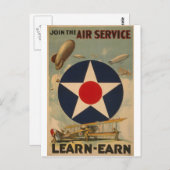 バイプレーンブリmp飛行機飛行機ヴィンテージアート ポストカード (正面/裏面)