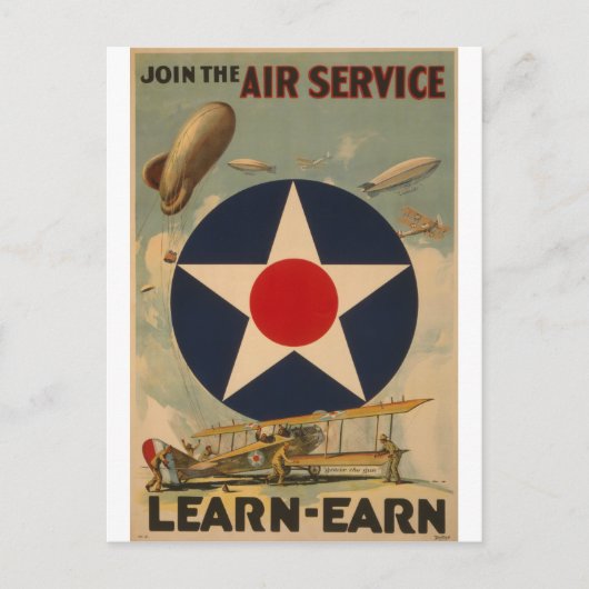 バイプレーンブリmp飛行機飛行機ヴィンテージアート ポストカード (正面)